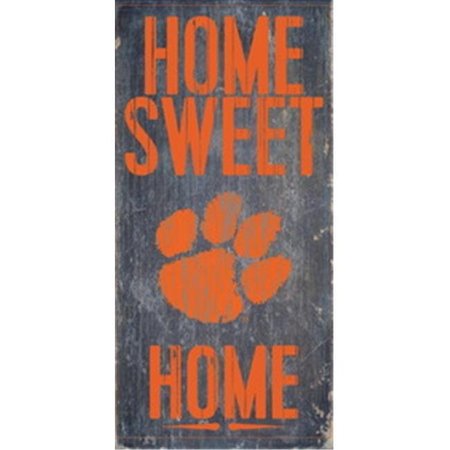 FAN CREATIONS Clemson Tigers Wood Sign - Home Sweet Home 6"x12" 7846004803